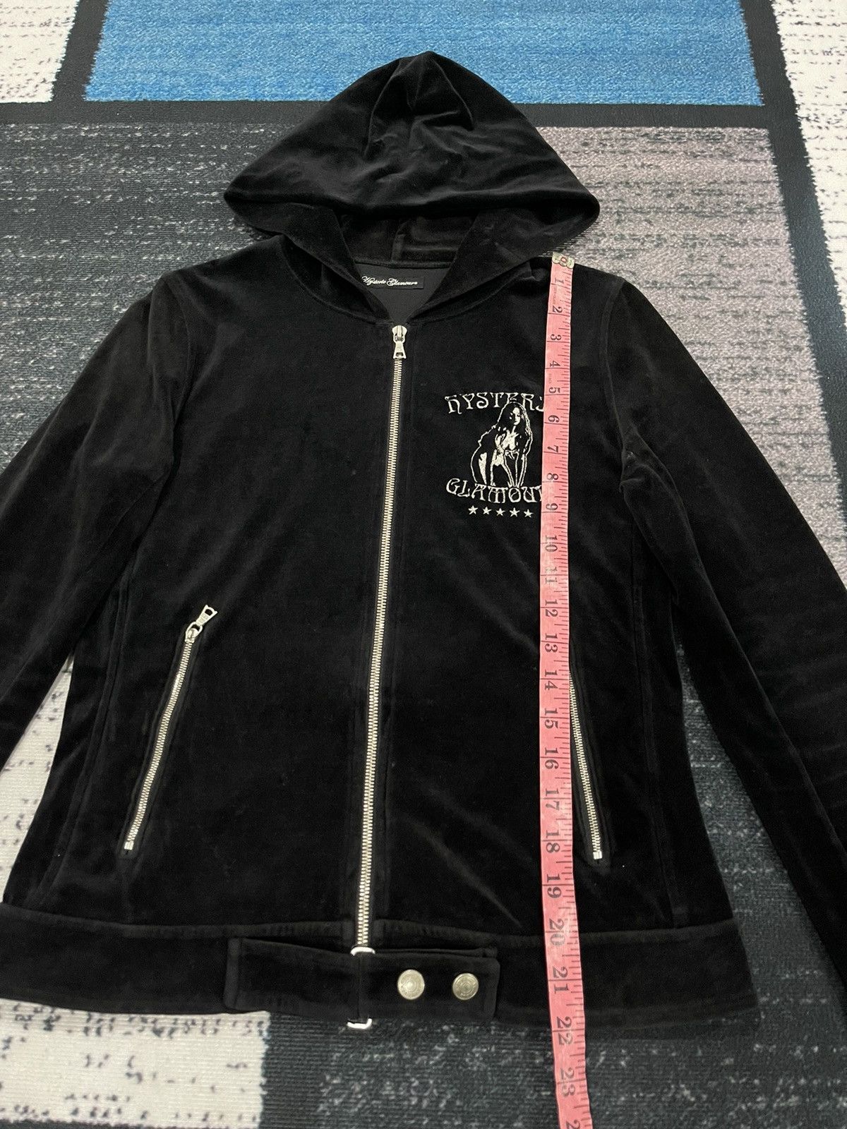 Hysteric Glamour 📌Binding Offer📌 HYSTERIC GLAMOUR VELVET HOODIE JACKET Size XS / US 0-2 / IT 36-38 - 20 Thumbnail