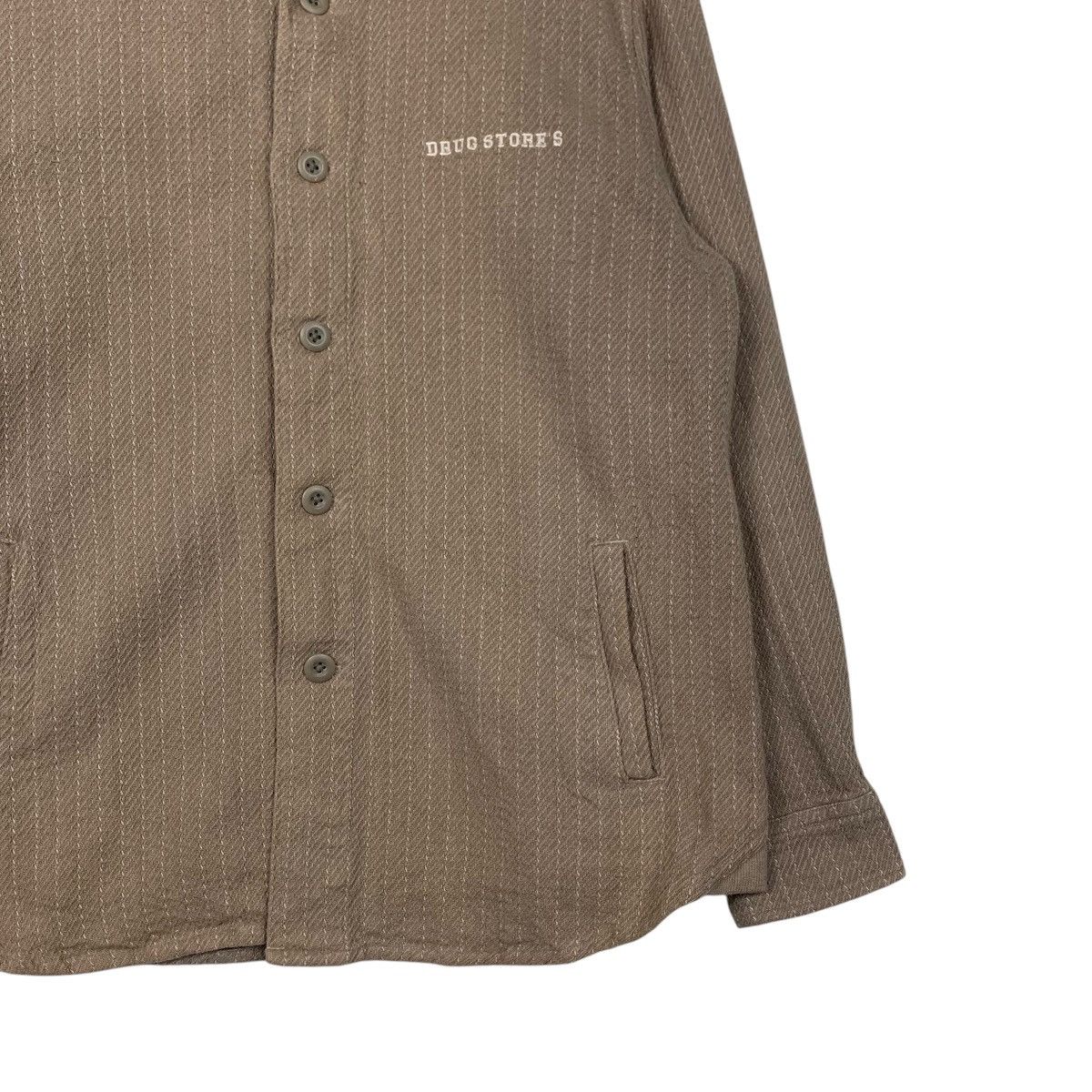 Japanese Brand DRUG STORE’S Striped Shirt Jacket #2288-C101 Size US L / EU 52-54 / 3 - 4 Thumbnail