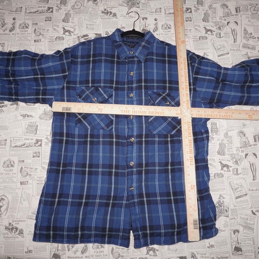 Vintage Large - Vintage Y2K blackpacker plaid puffer flannel jacket Size US L / EU 52-54 / 3 - 4 Thumbnail