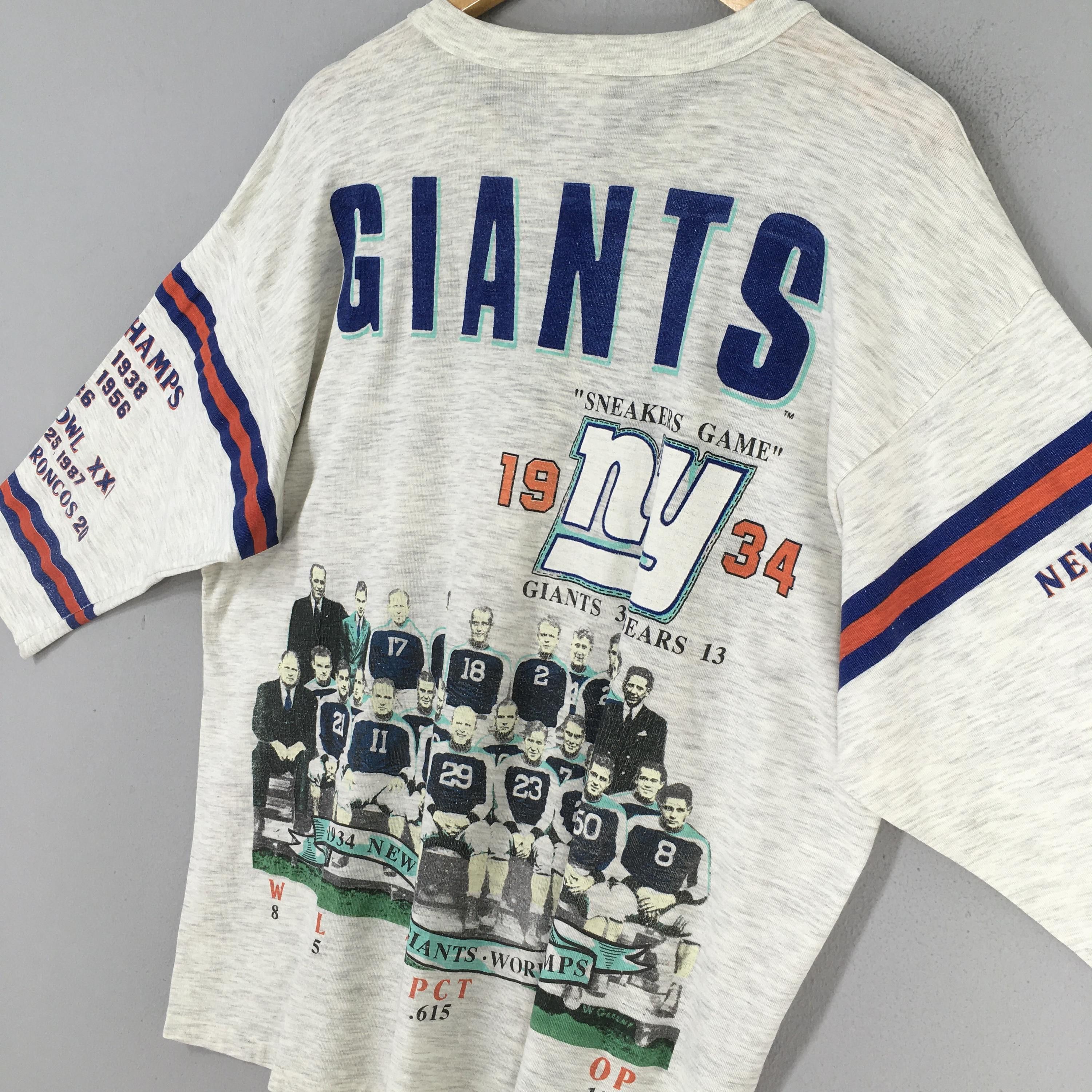 MLB Vintage 90s New York Giants Long Gone Tshirt XLarge Size US XL / EU 56 / 4 - 9 Thumbnail