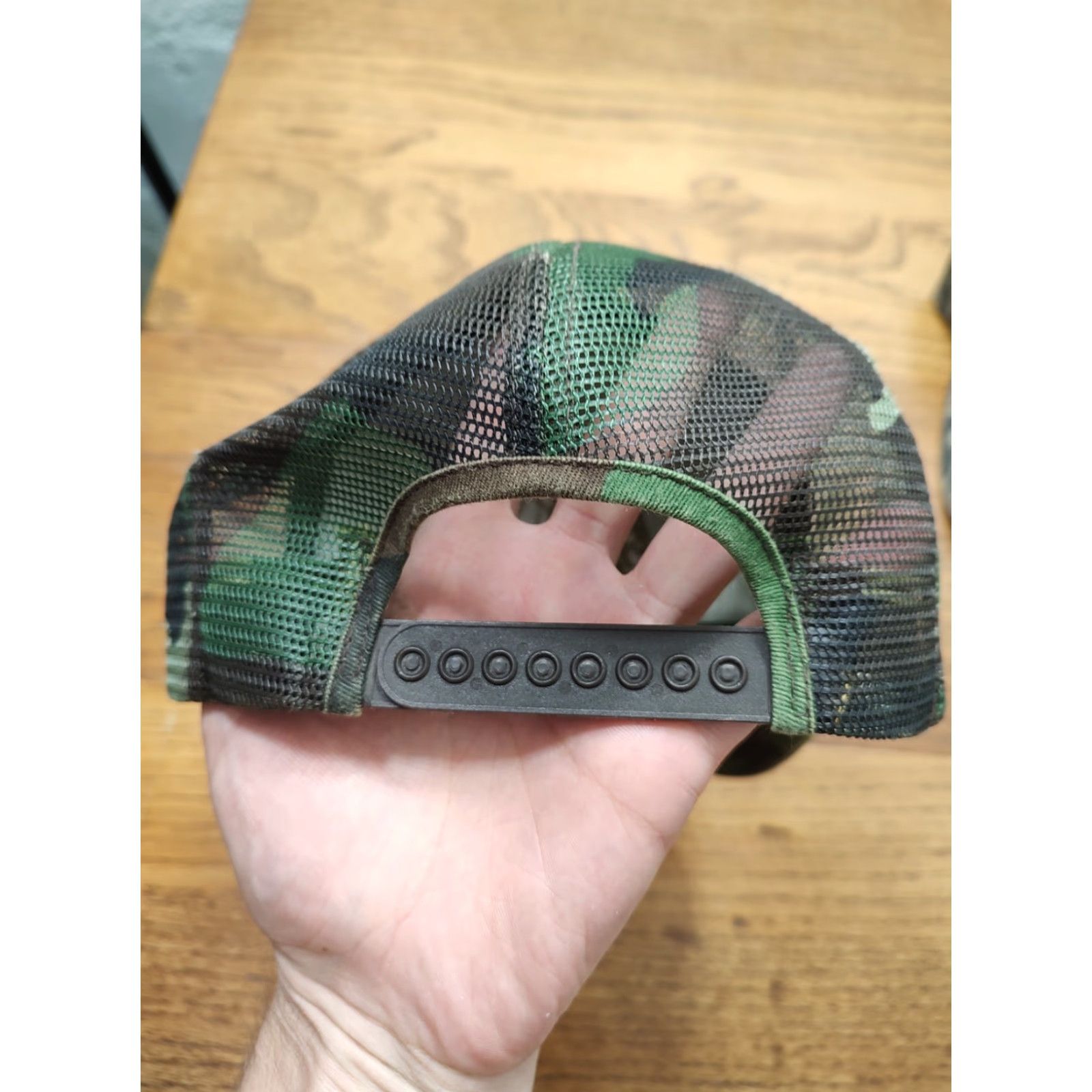 Vintage VINTAGE Camo LONDAX Snapback Trucker Hat Big Logo Embroidered USA American Legend Green Adjustable Cap Men Mens Size ONE SIZE - 3 Thumbnail