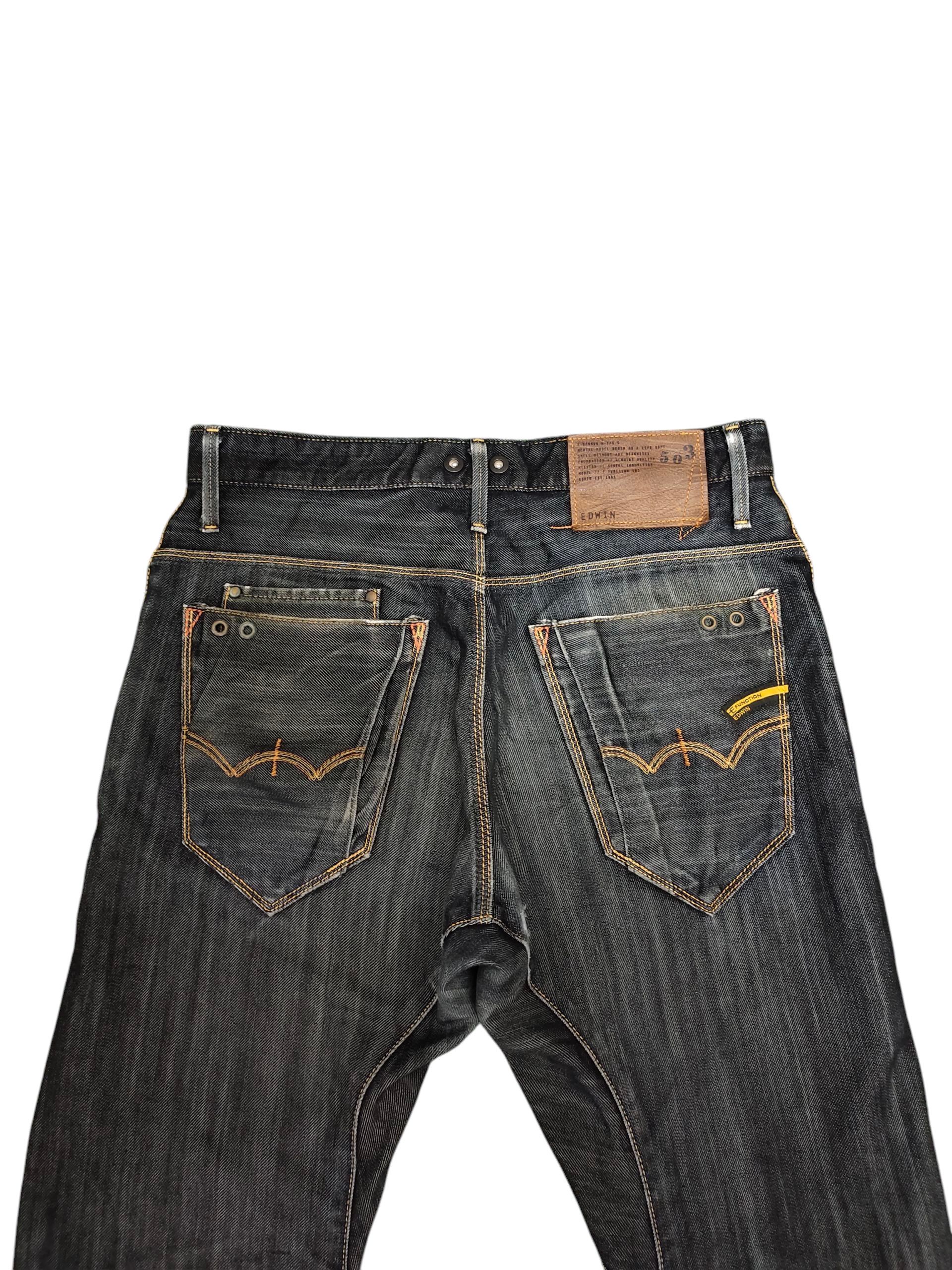 If Six Was Nine Vintage Edwin Function Distressed Denim Jeans Size US 31 - 8 Thumbnail
