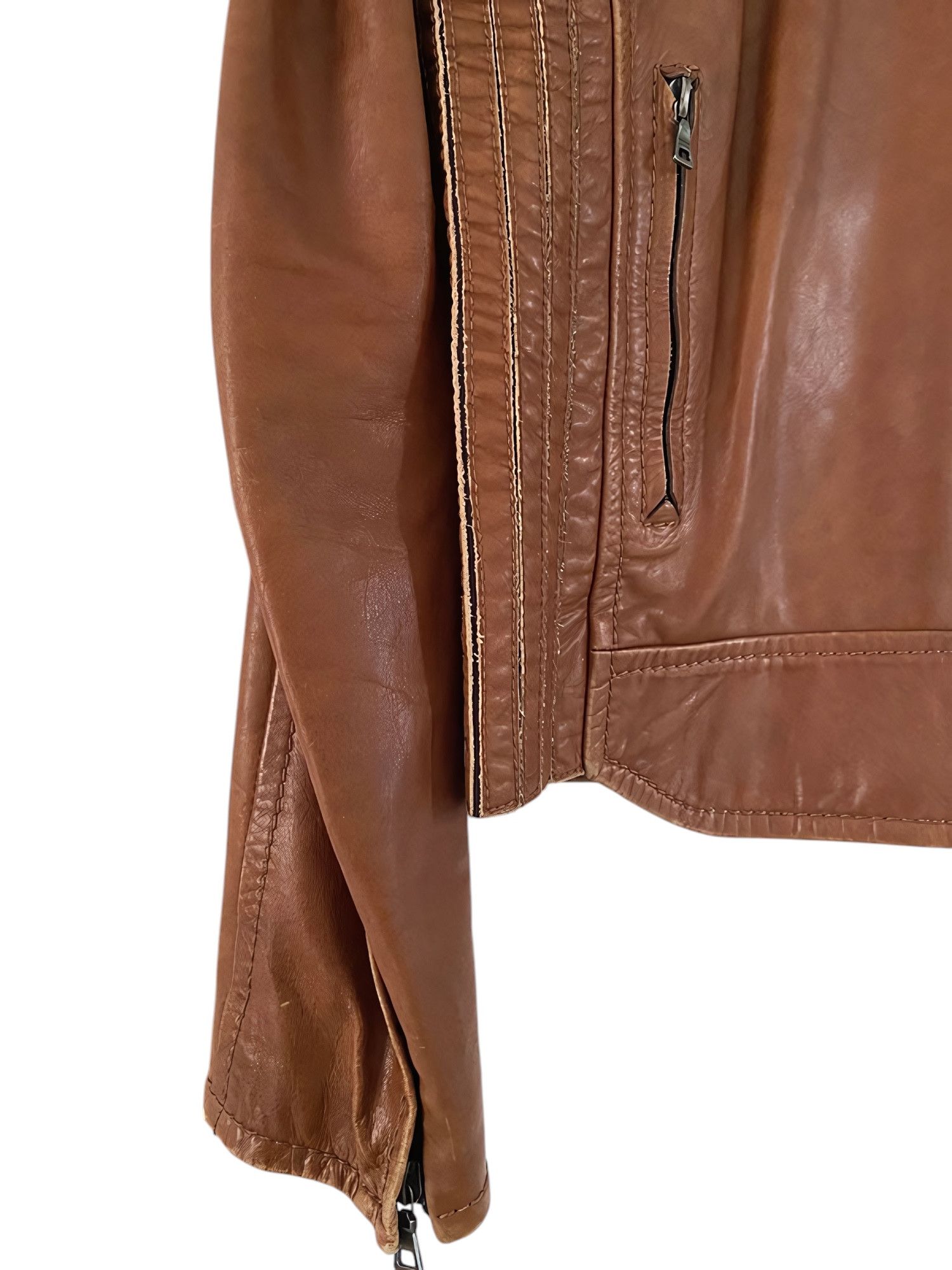 Prada LEATHER BIKER JACKET Size US M / EU 48-50 / 2 - 4 Thumbnail
