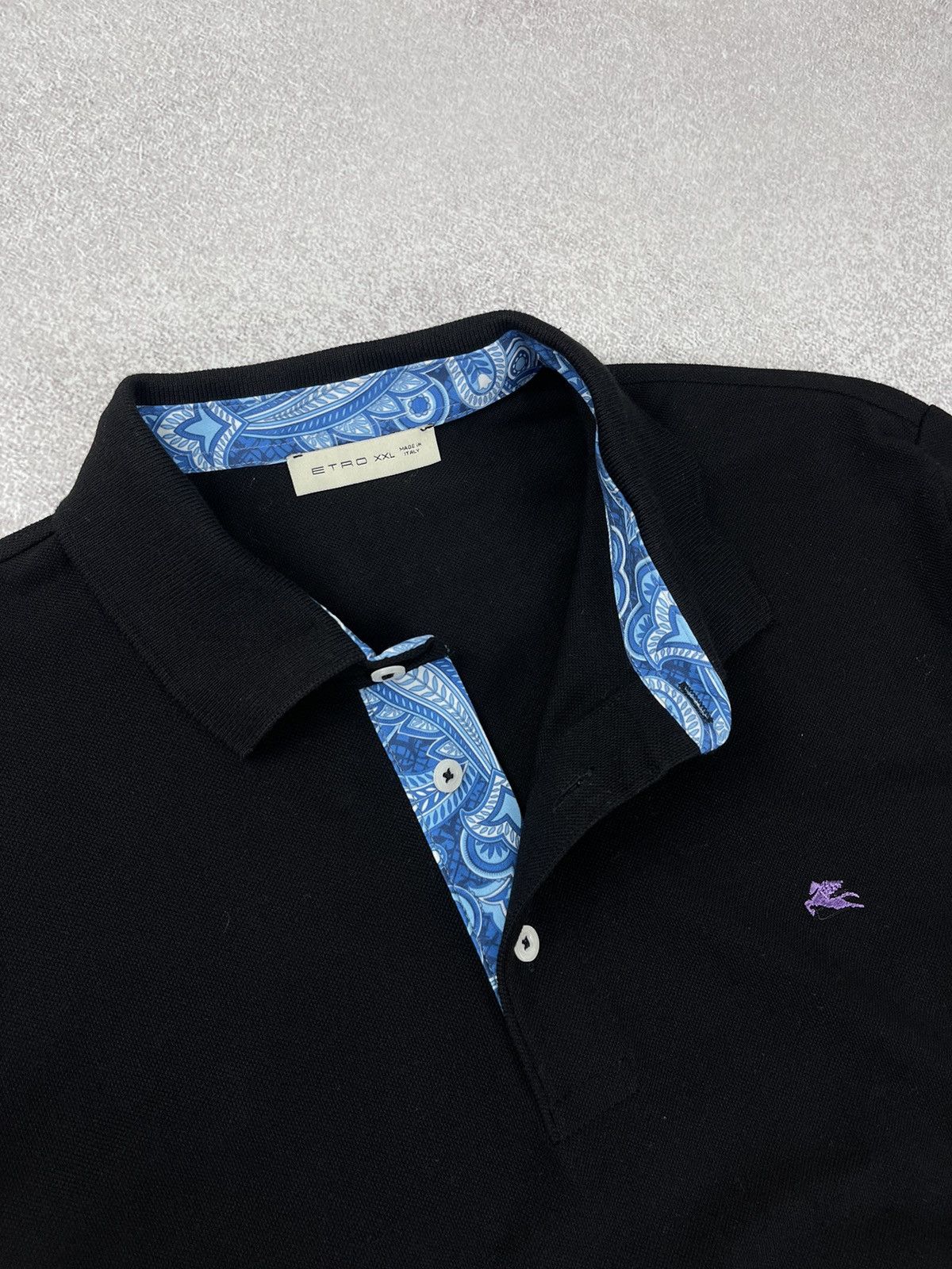 Etro Etro Milano Black Long Sleeve Cotton Shirt Size Xxl Size US XXL / EU 58 / 5 - 7 Thumbnail