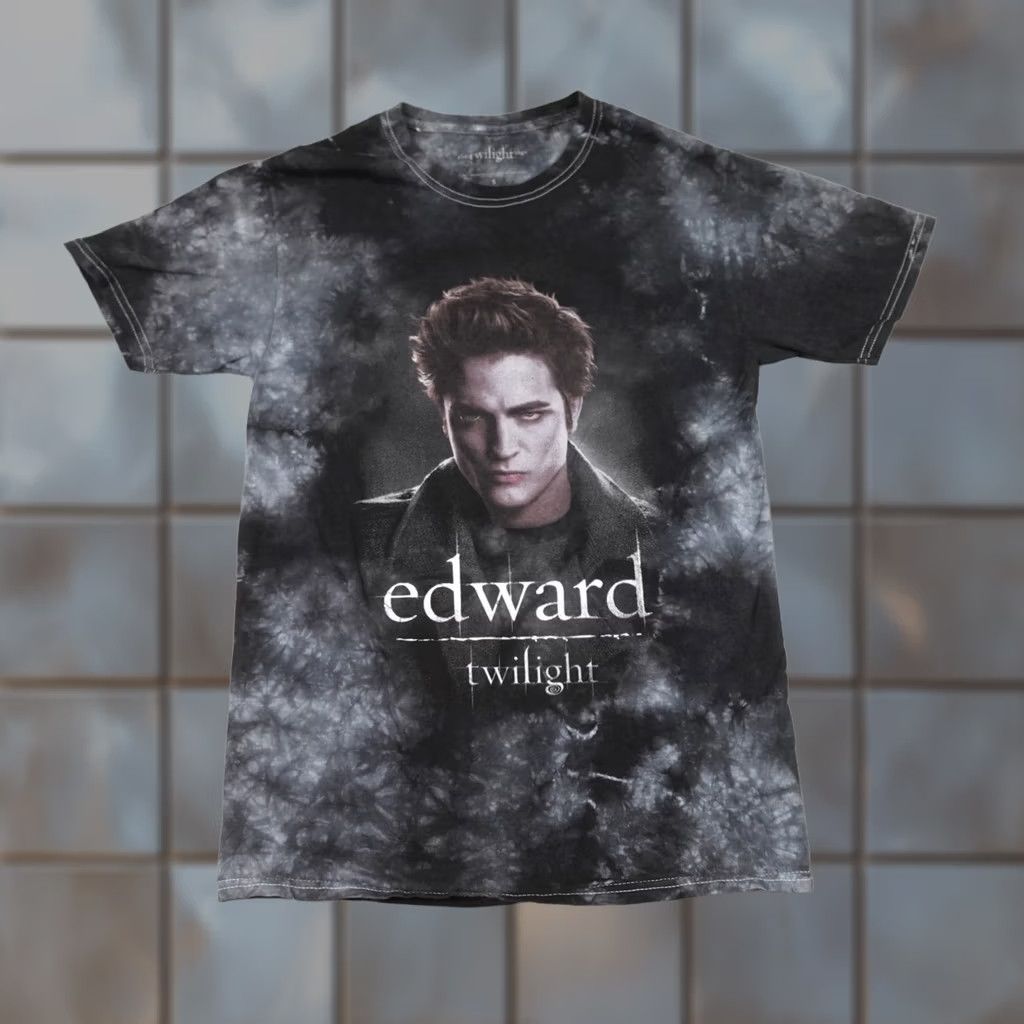 Vintage Twilight Saga Edward Shirt Mens Small Black Tie Dye Movie Graphic Vampire 2000s Size US S / EU 44-46 / 1 - 1 Thumbnail