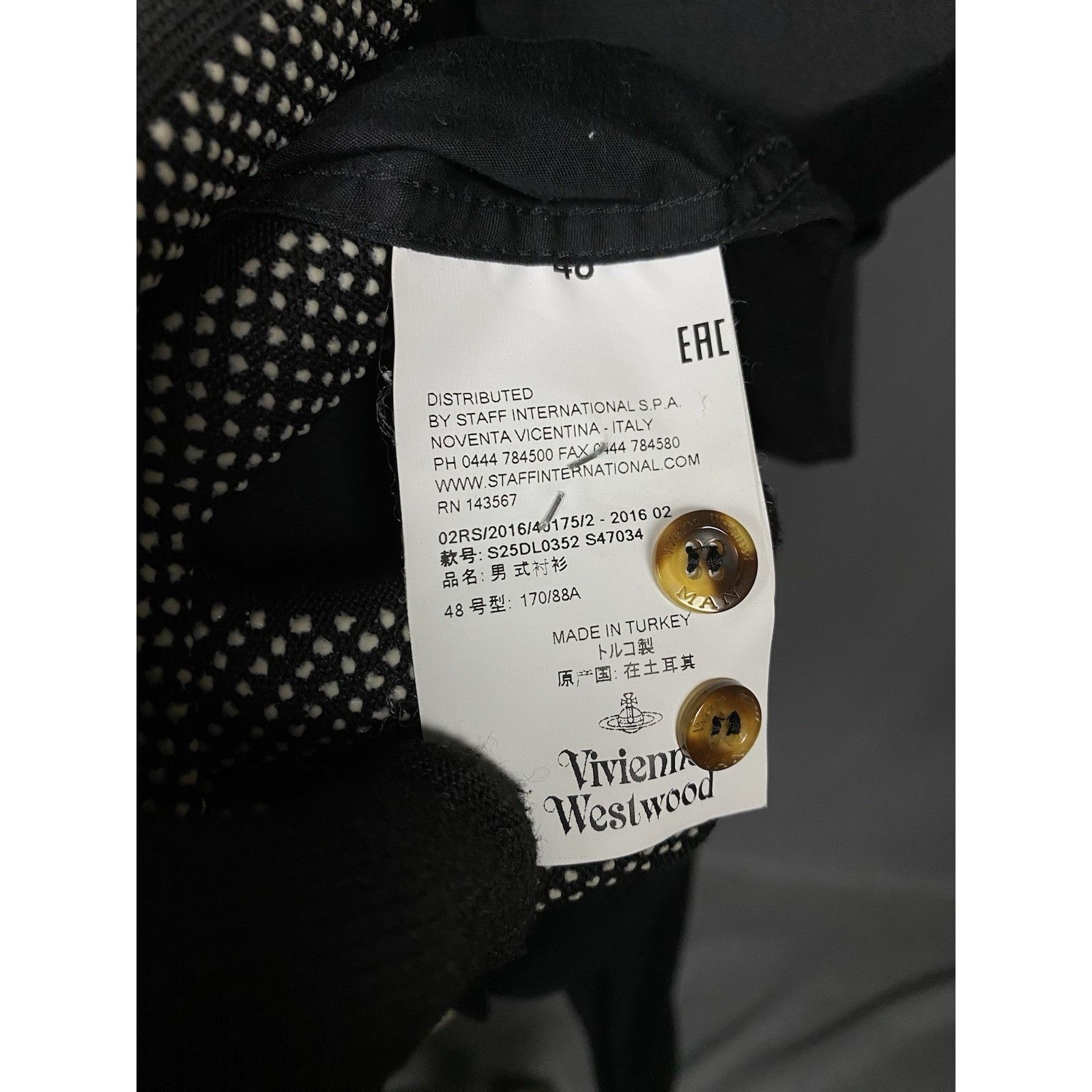 Vivienne Westwood Vivienne Westwood Small Logo Men's Black Longsleeve Shirt Si Size US M / EU 48-50 / 2 - 11 Thumbnail