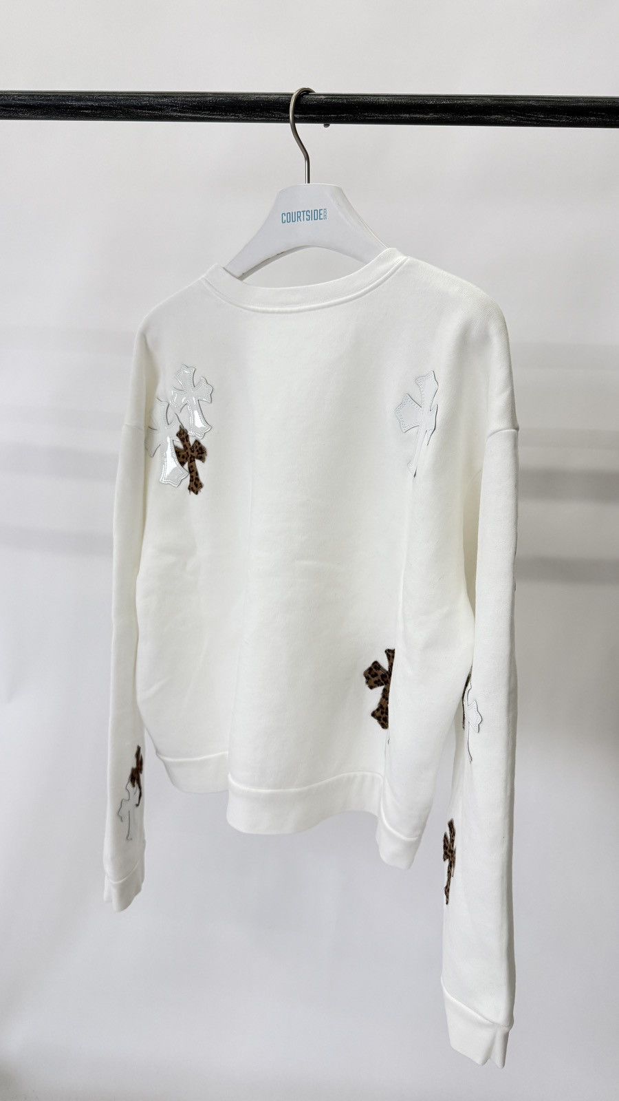 Chrome Hearts Chrome Hearts Leopard/White Patch Crewneck Size L / US 10 / IT 46 - 2 Thumbnail