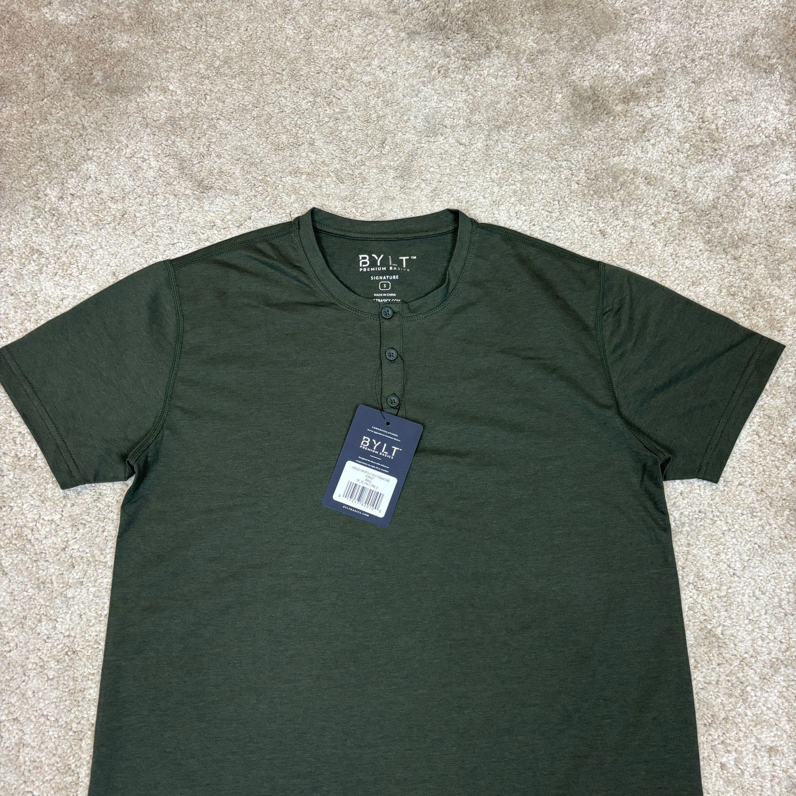 Other NWT Bylt Premium Henley Drop Cut Signature Shirt Men's Small Size US S / EU 44-46 / 1 - 2 Thumbnail