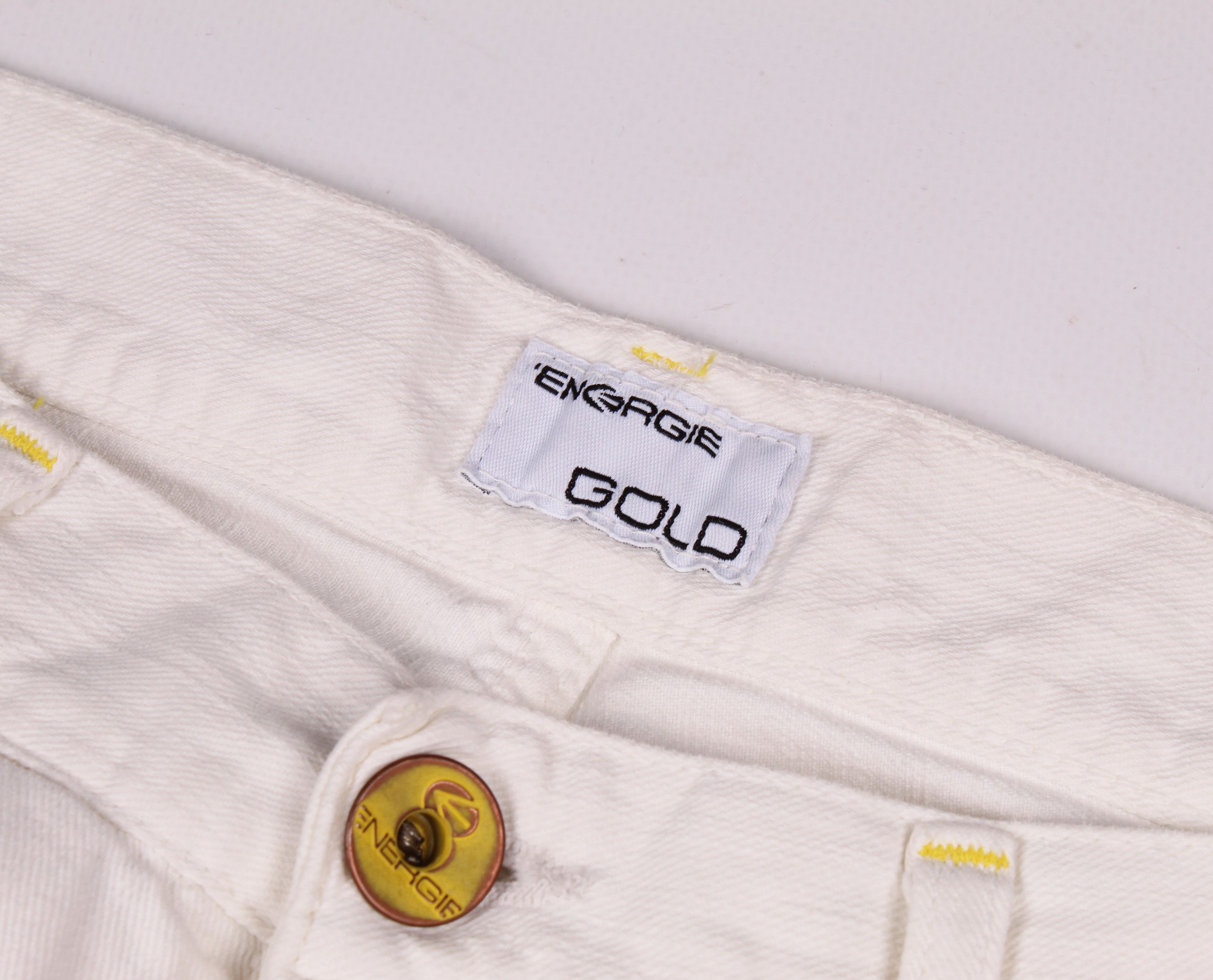 Energie Vintage Energie Gold by Miss Sixty Y2K Grunge Printed Jeans Size US 33 - 5 Thumbnail