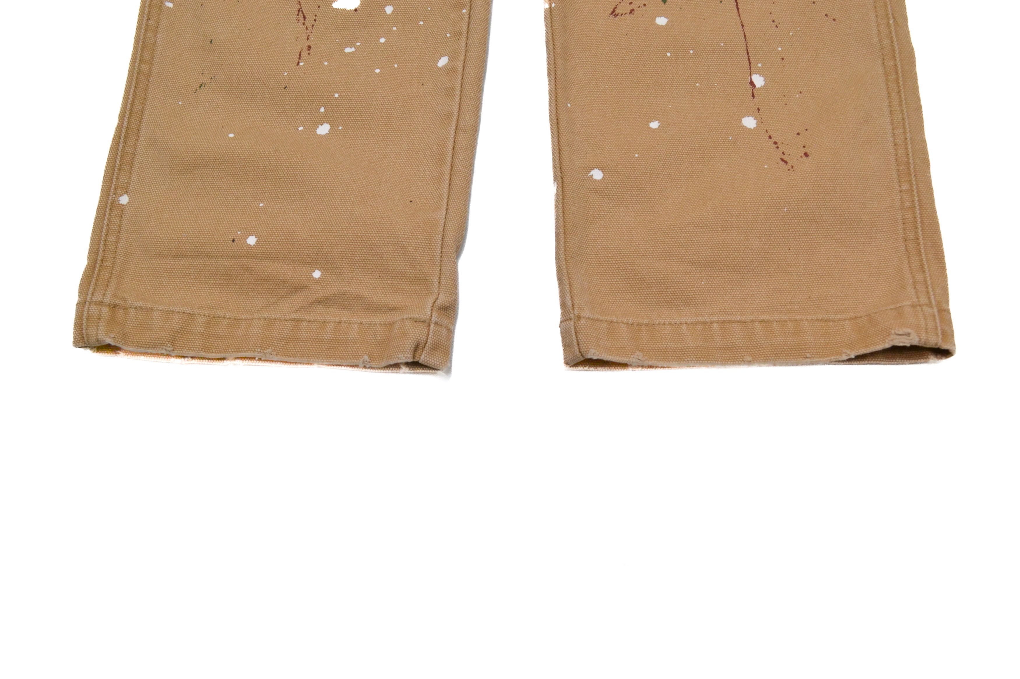 Karl Kani Karl Kani Men’s Carpenter Jeans Denim Brown Pants Size US 32 / EU 48 - 3 Thumbnail
