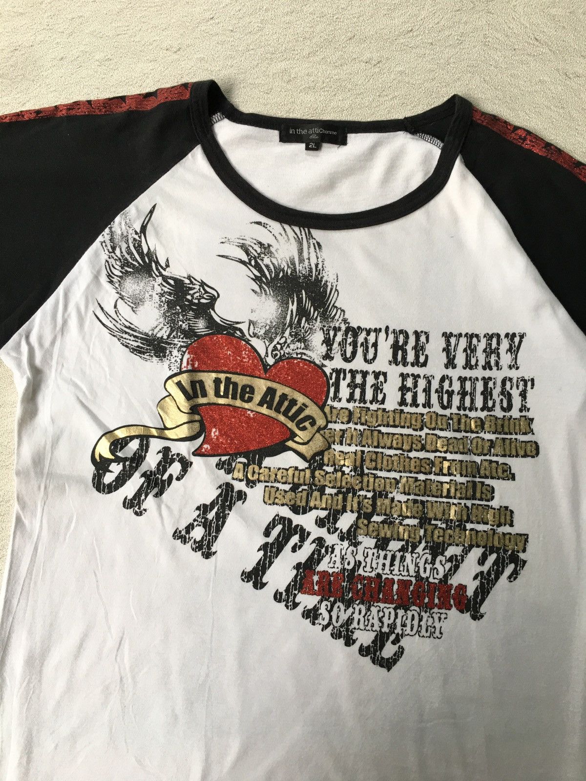 In The Attic Y2k In the Attic Reglan Tee Size US L / EU 52-54 / 3 - 2 Thumbnail
