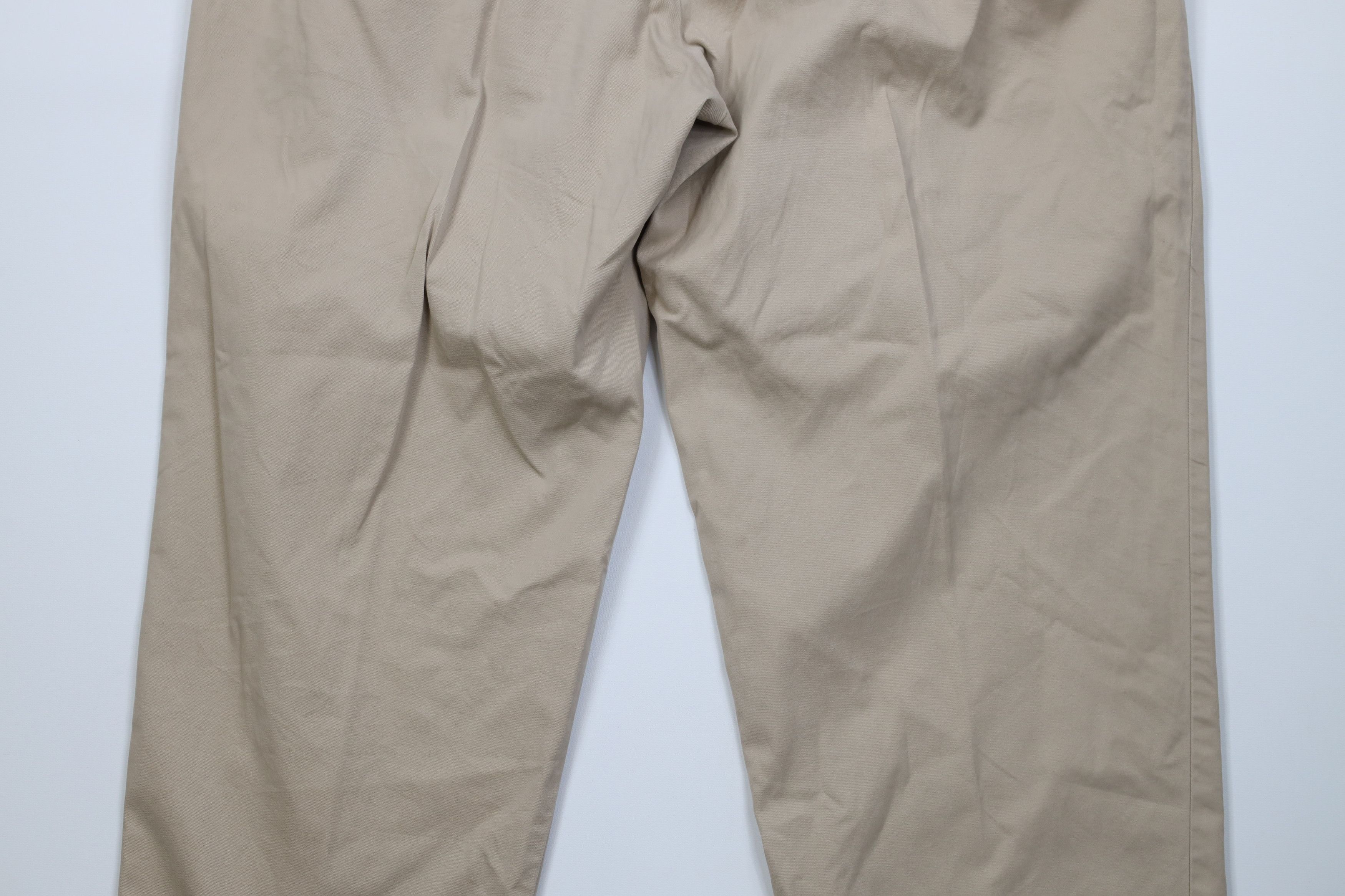 Polo Ralph Lauren Vintage 90s Ralph Lauren Wide Leg Chino Pants Beige Cotton Size US 38 / EU 54 - 12 Thumbnail