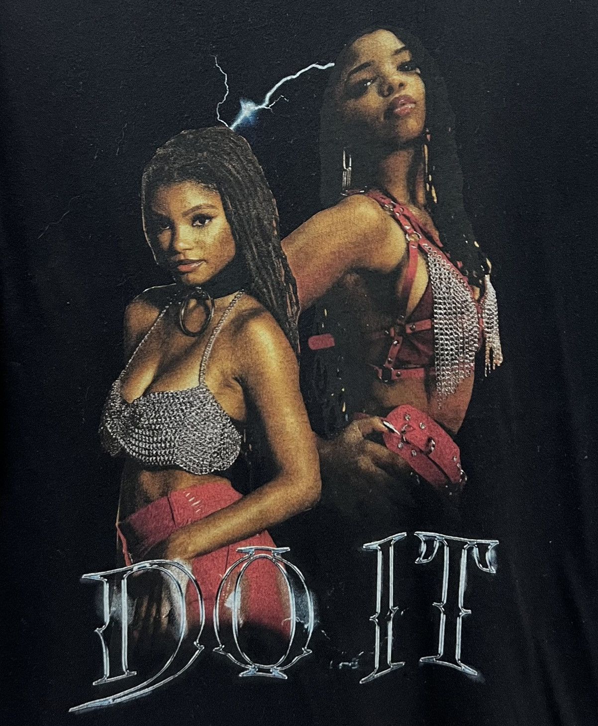 Band Tees × Vintage VINTAGE R&B DUO CHLOE X HALLE DO IT SHIRT Size US L / EU 52-54 / 3 - 3 Thumbnail