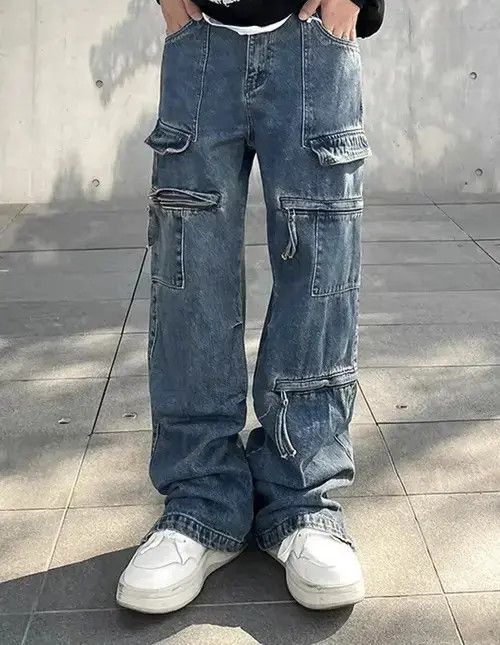 Jean Cargo Jeans Men Size US 30 / EU 46 - 4 Thumbnail