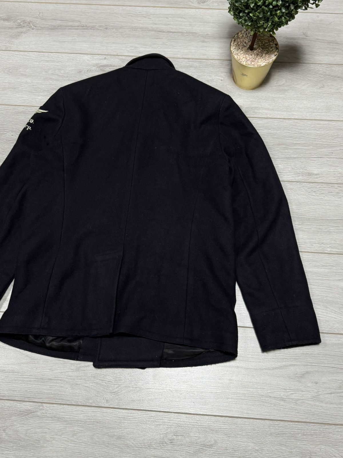Polo Ralph Lauren POLO wool double breasted pea coat buttons jacket anchor Size US L / EU 52-54 / 3 - 13 Thumbnail