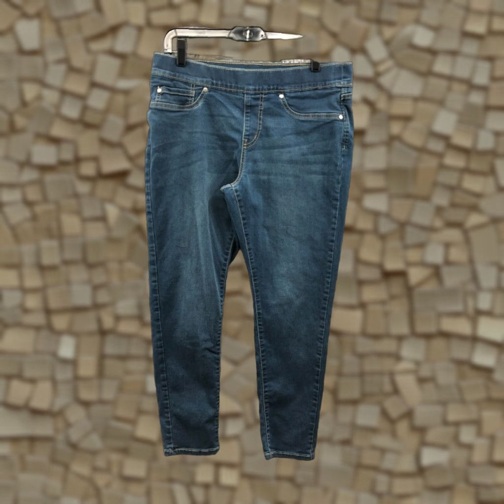 Vintage Falls Creek Jeans Jegging Size 12 Womens Medium Blue Denim 5-Pocket Regular Waist 32 in Inseam 28 in Shirt? Size 34" / US 12 / IT 48 - 1 Thumbnail