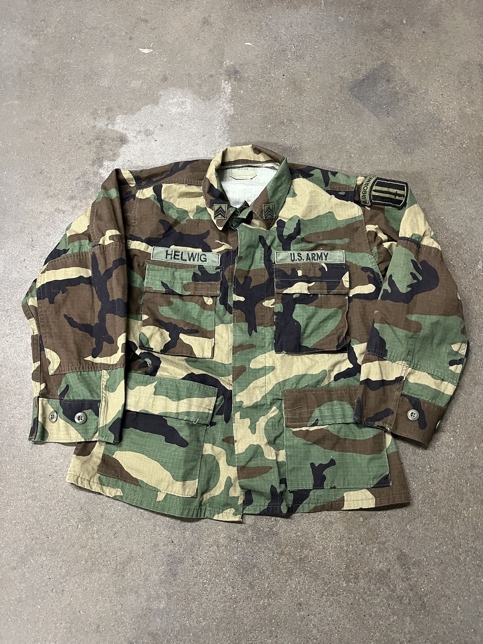 Vintage Vintage 1990s Woodland Camo Military US Army Rip Stop Field Shirt Size Small Size US S / EU 44-46 / 1 - 1 Thumbnail
