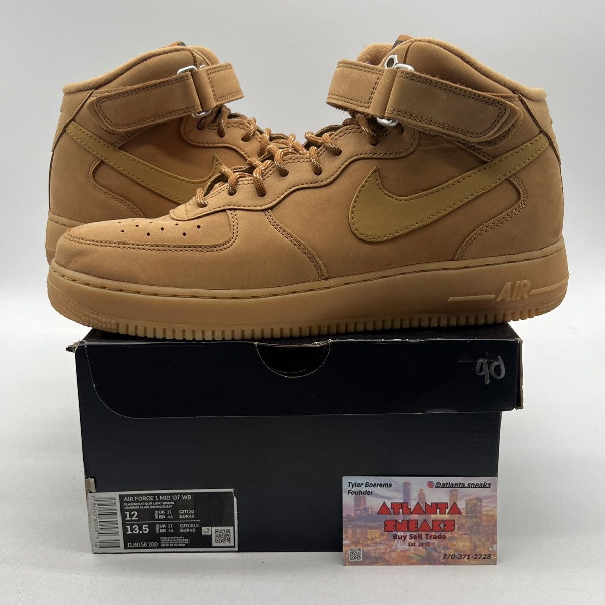 Nike Air Force 1 mid 07 flax Size US 12 / EU 45 - 1 Thumbnail