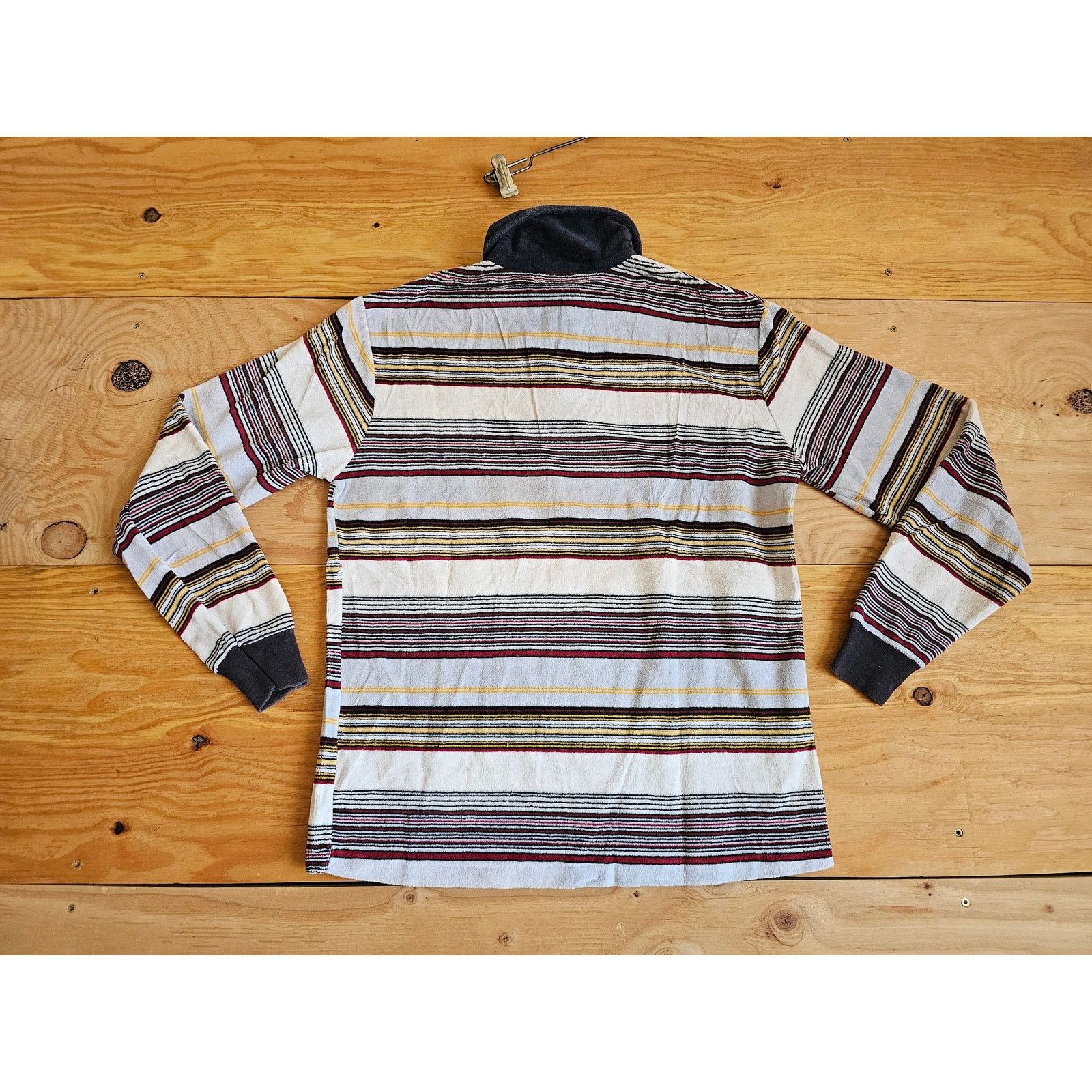 Other Montgomery Ward Terry Cloth Polo Shirt Sz M Striped 1970s Size US M / EU 48-50 / 2 - 2 Thumbnail
