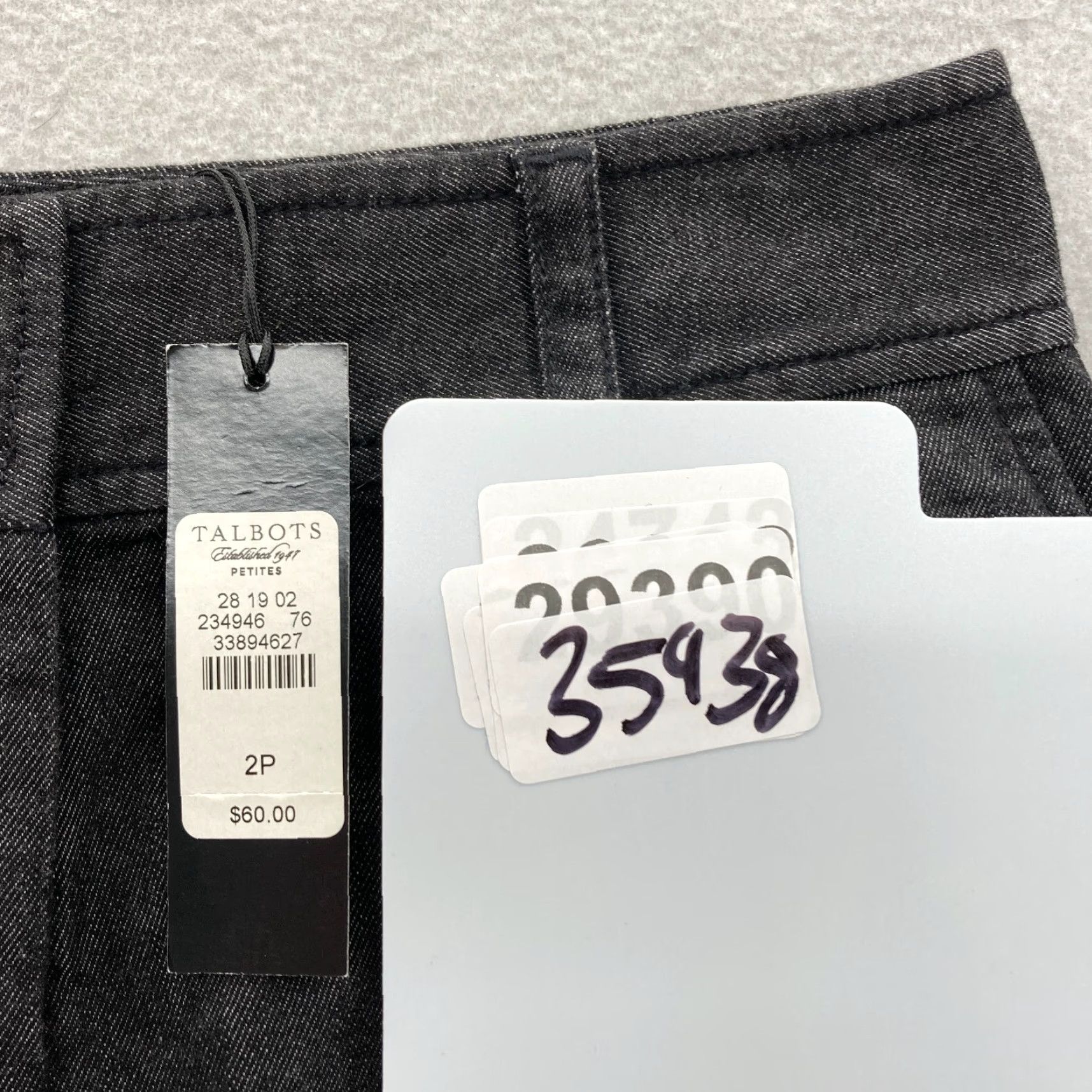 Talbots Talbots Petites Pencil Skirt Women's 2P Black Casual Office Career Business NWT Size 26" / US 2 / IT 38 - 5 Thumbnail