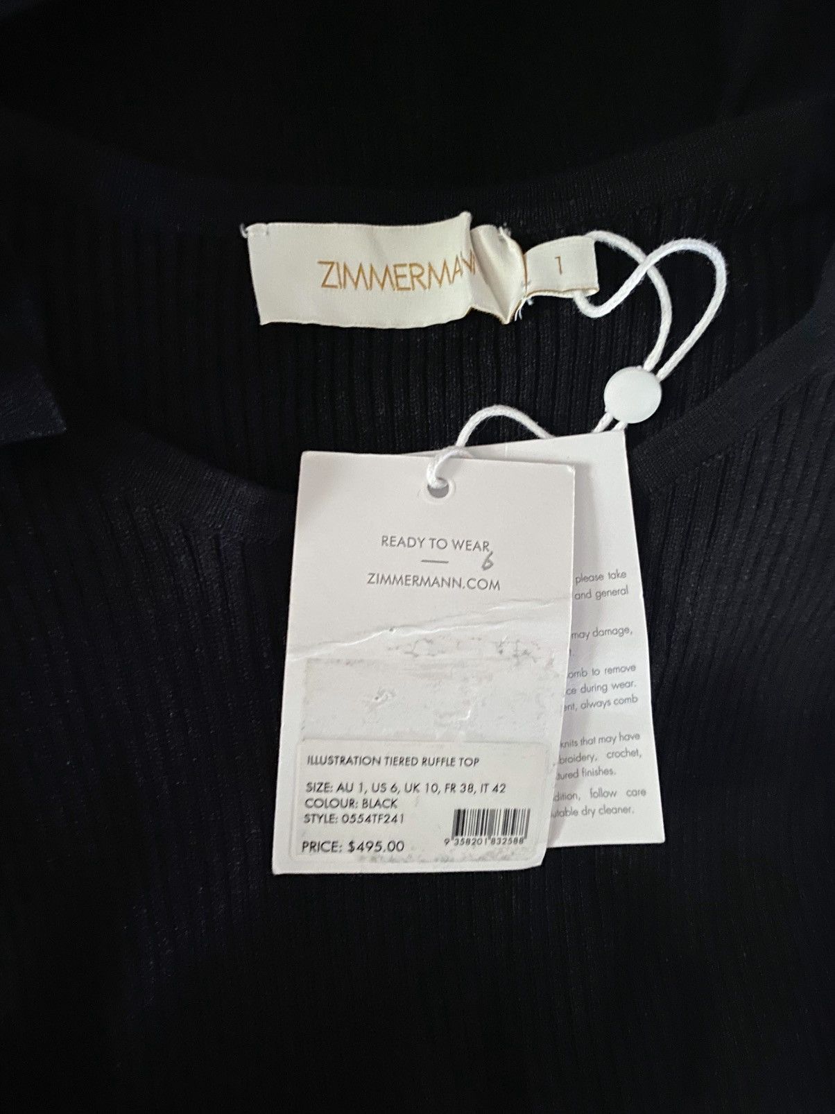Zimmermann Zimmermann Tiered Ruffle Knit Top size 1/us size 6 Size M / US 6-8 / IT 42-44 - 11 Thumbnail