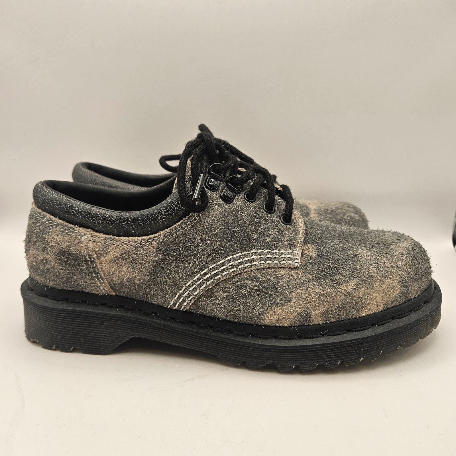 Dr. Martens DR MARTENS WOMEN'S 7 STONEWASHED GREY 8053 NWOB SUEDE OXFORD Size US 7 / IT 37 - 4 Thumbnail