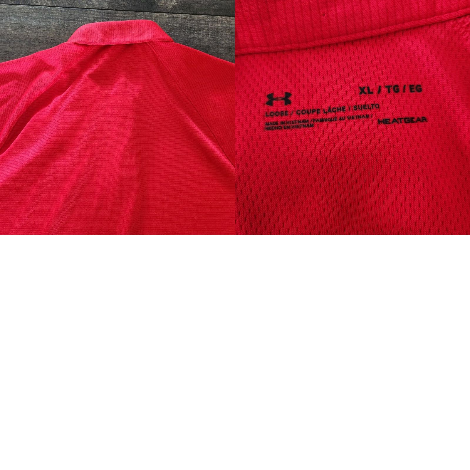 Under Armour Under Armour Polo Shirt XL Red Short Sleeve Collared HeatGear Moisture Wicking Logo Men's Polo Shirt XS? Size US XL / EU 56 / 4 - 8 Thumbnail