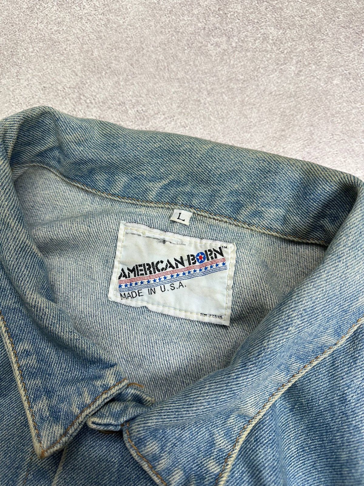Camel Vintage 90s Camel Big Logo American Born Heavy Denim Jacket Size US L / EU 52-54 / 3 - 6 Thumbnail