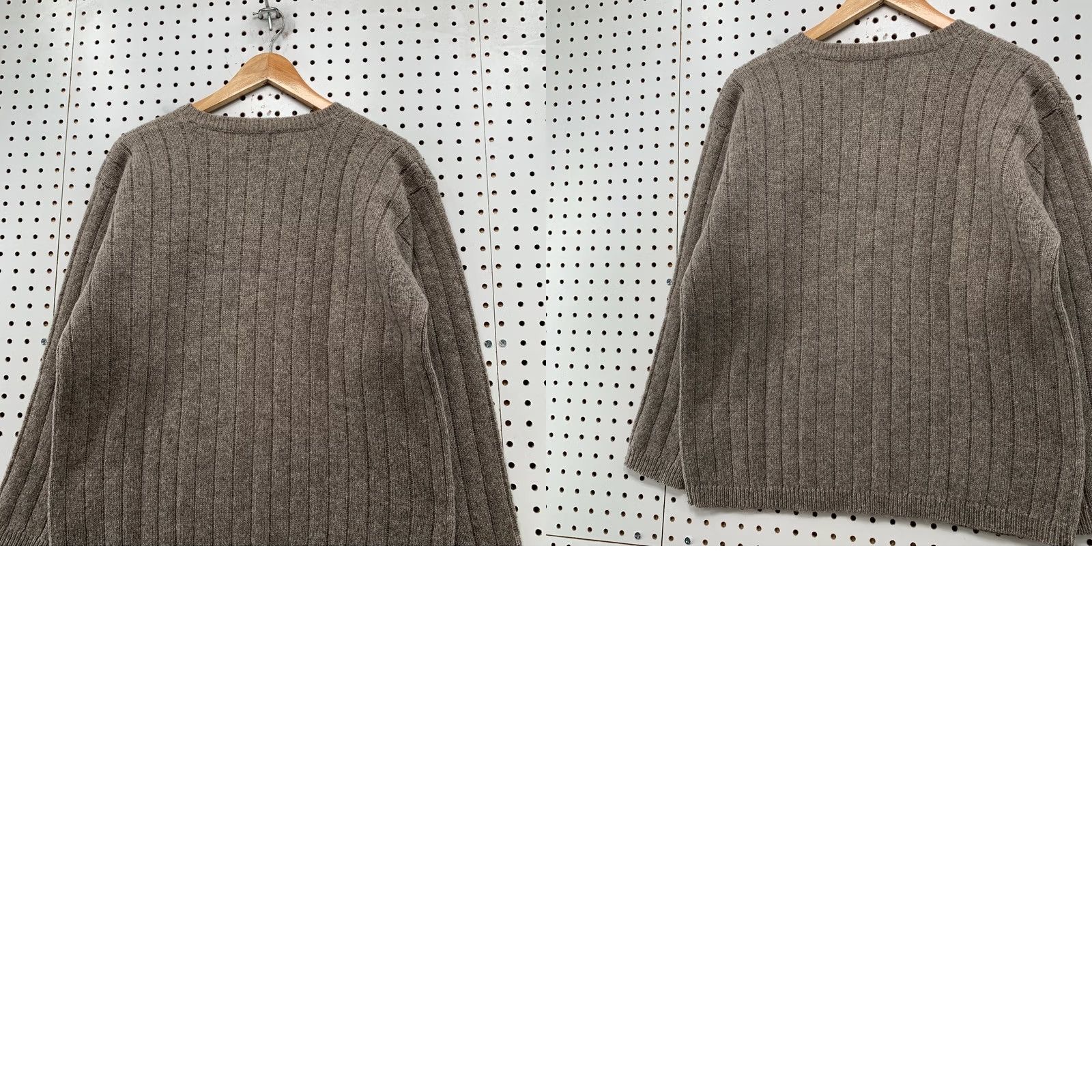 Express Express Tricot Wool Sweater Womens M Brown 100% Wool Hong Kong Vintage Size M / US 6-8 / IT 42-44 - 9 Thumbnail
