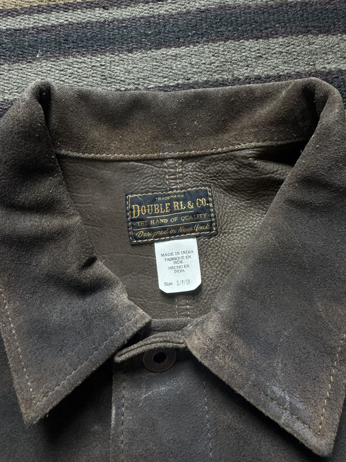 RRL Ralph Lauren Cow Suede Chore Coat Size US S / EU 44-46 / 1 - 4 Thumbnail