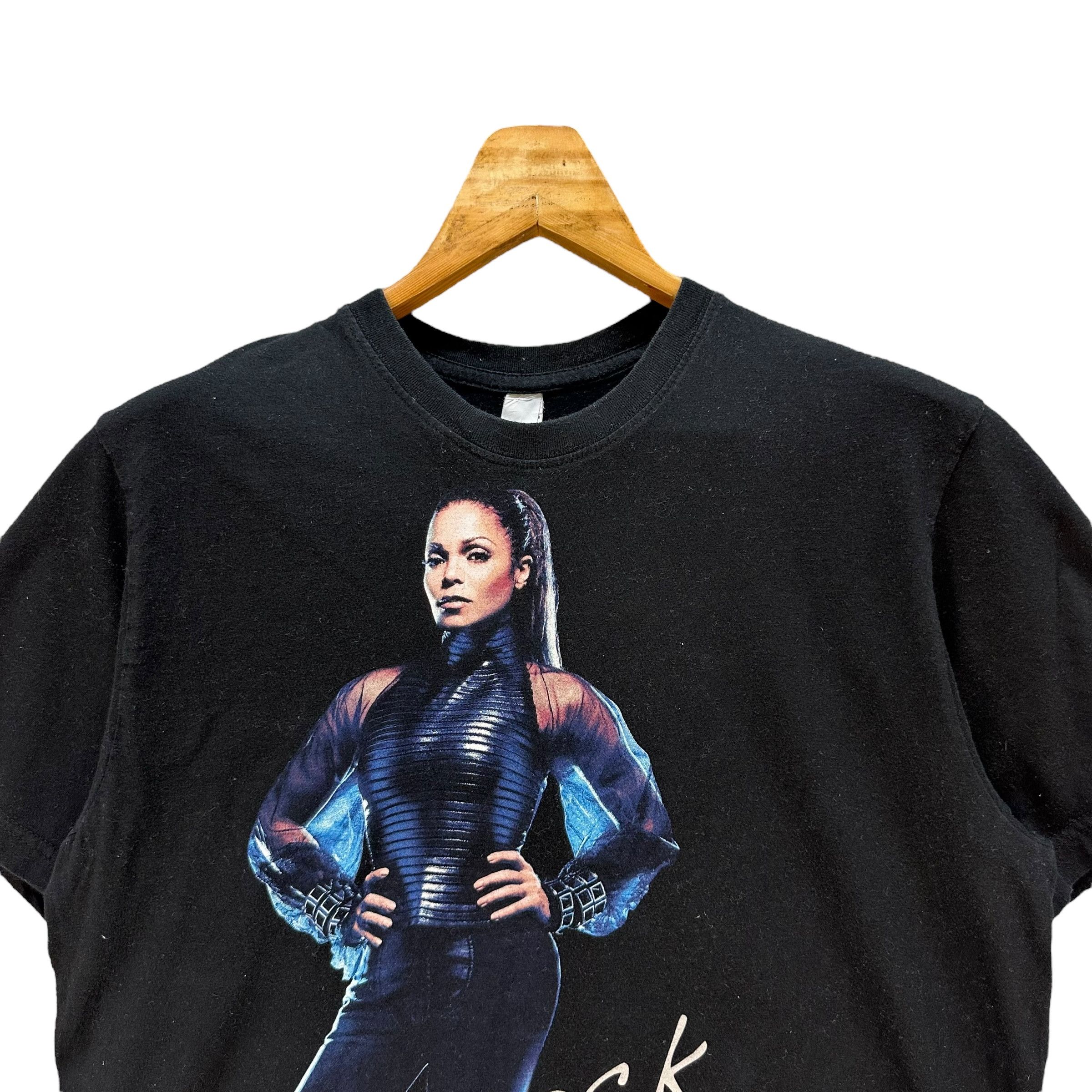 Vintage JANET JACKSON Rock Witchu Tour Graphic Tee #A80-1931 Size US L / EU 52-54 / 3 - 2 Thumbnail