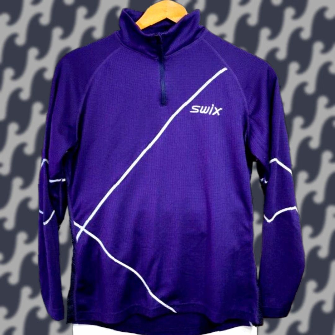 Vintage VINTAGE Swix Purple Track Sports Jacket Top? Size S / US 4 / IT 40 - 1 Thumbnail