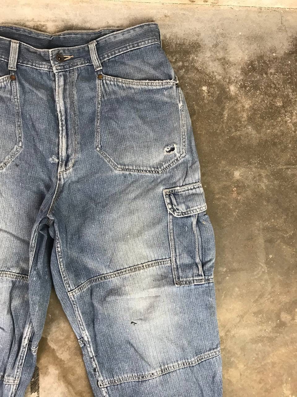 Japanese Brand × Vintage Very Rare Streetwear Jogger Denim Pants Size US 34 / EU 50 - 5 Thumbnail