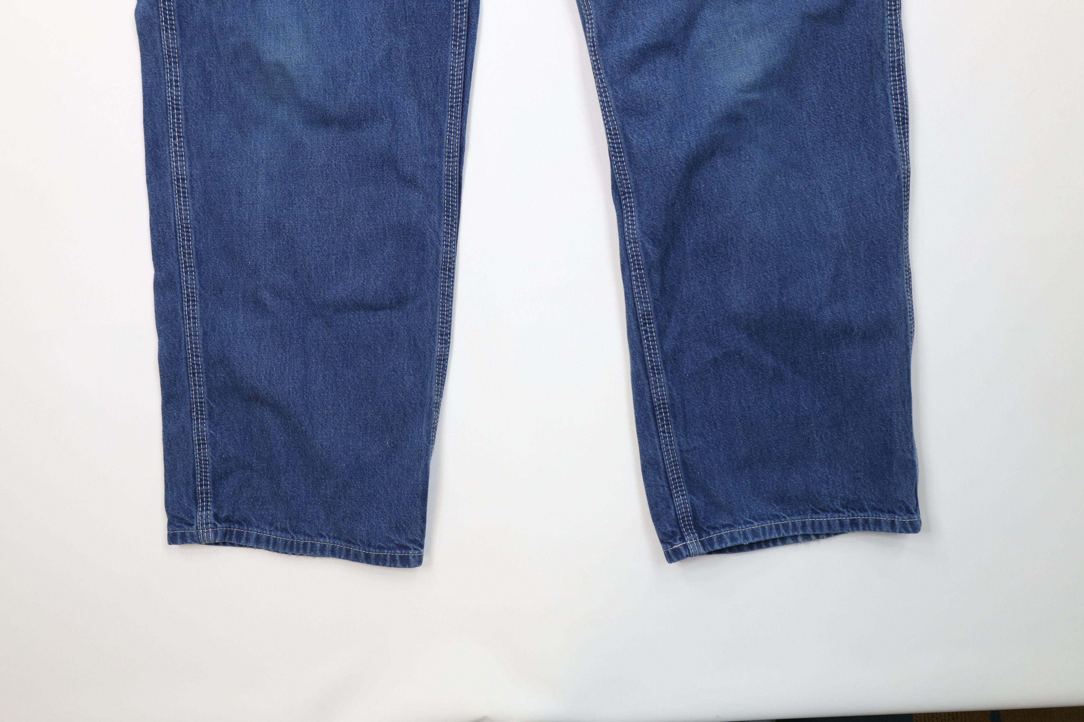 Carhartt Vintage Carhartt Wide Leg Dungaree Denim Jeans Blue Cotton Size US 40 / EU 56 - 4 Thumbnail