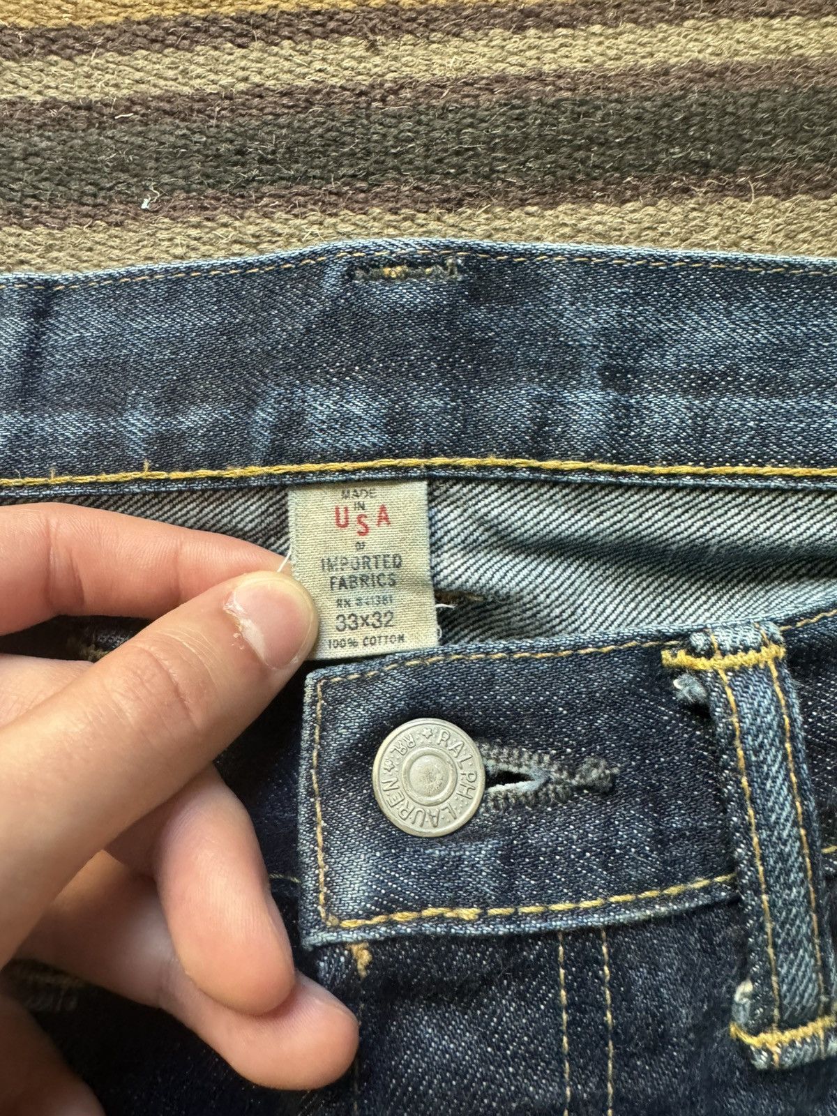 RRL Ralph Lauren Slim Boot Cut Jeans Size US 33 - 3 Thumbnail
