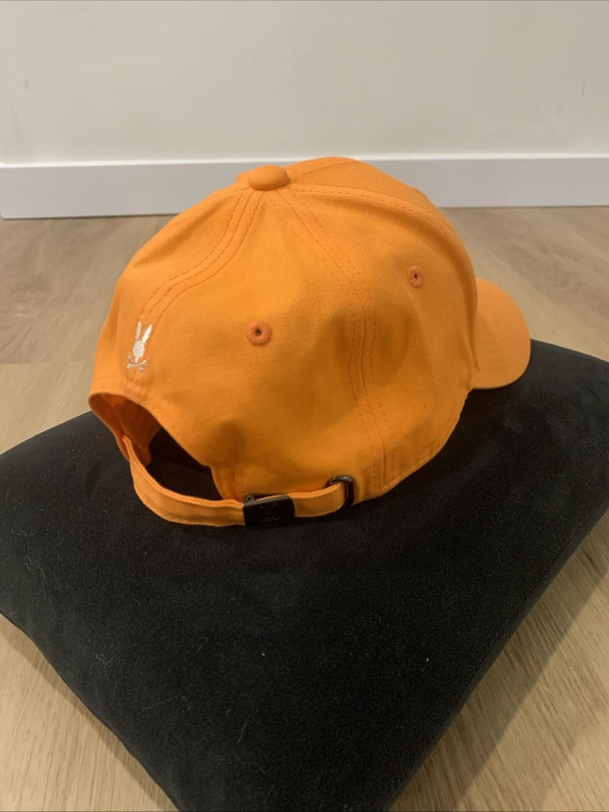 Psycho Bunny Psycho Bunny Orange Baseball Cap Skull Adjustable NWOT Size ONE SIZE - 4 Thumbnail