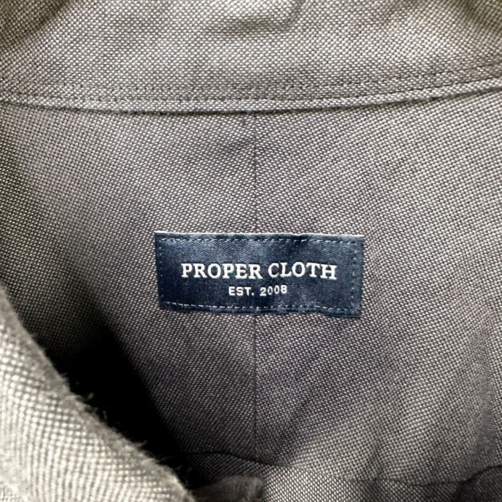 Proper Cloth Proper Cloth Shirt Button Down Mens 2XL Black Long Sleeve Pocket Casual Outdoor Size US XXL / EU 58 / 5 - 3 Thumbnail