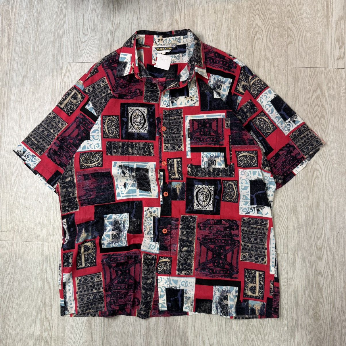 Vintage Blackcow pattern vintage red button up Size US XL / EU 56 / 4 - 1 Thumbnail