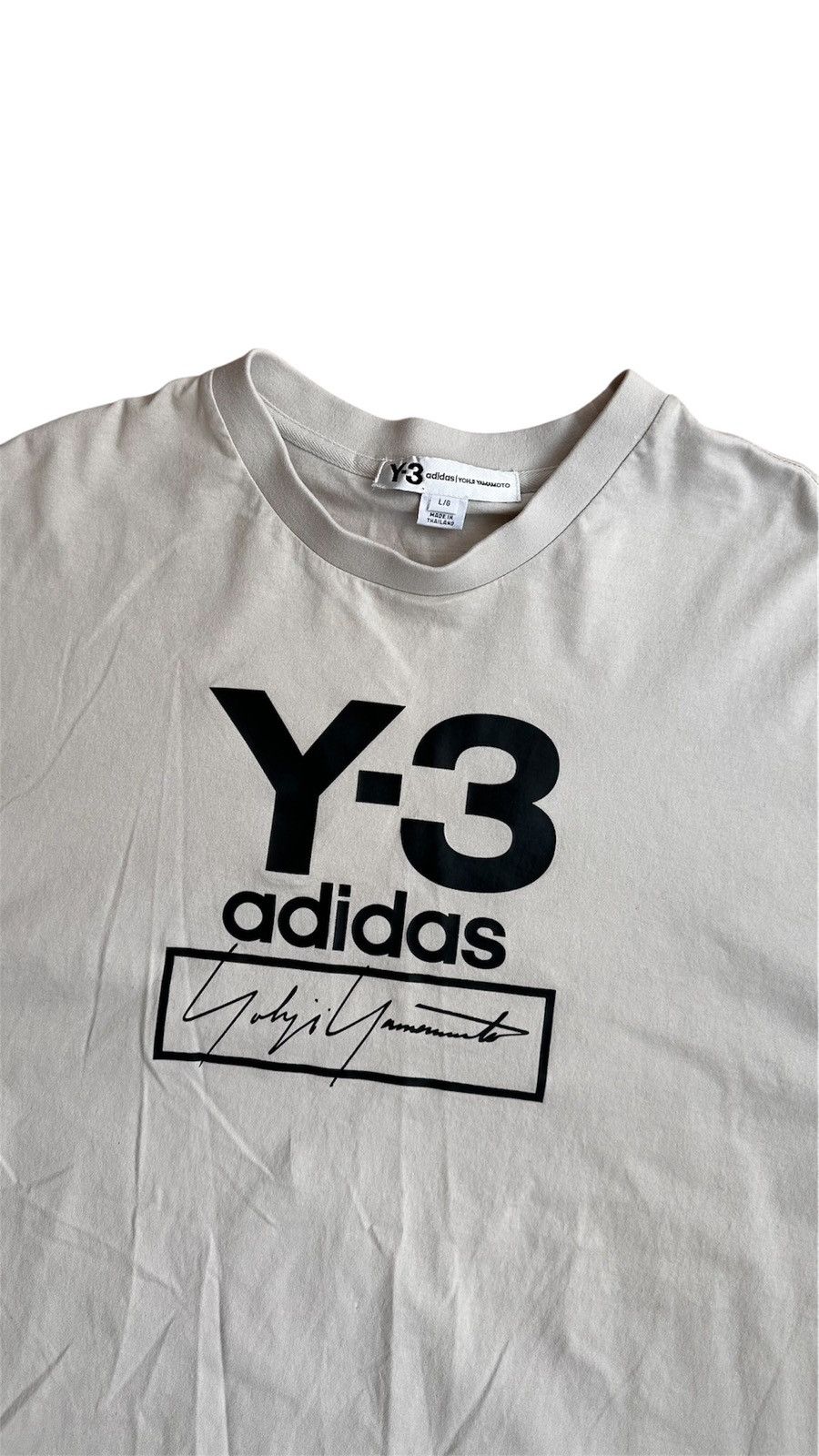 Y-3 ADIDAS Y-3 STACKED LOGO SHORT SLEEVE TEE Size US L / EU 52-54 / 3 - 2 Thumbnail
