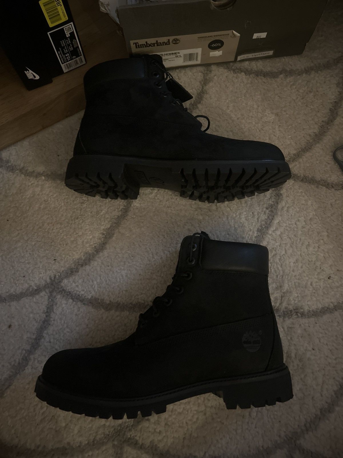 Timberland inch Premium Black Suede Brand New