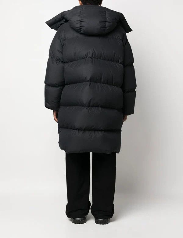 Off-White o1gr1nt1124 Bounce Hooded Down Long Puffer in Black Size US M / EU 48-50 / 2 - 3 Thumbnail