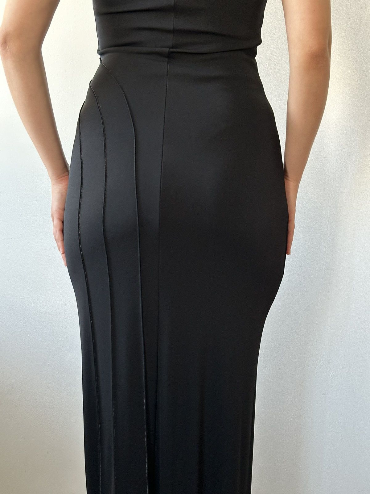 Paco Rabanne Paco Rabanne Late 90s Black Floor Length Dress Size M / US 6-8 / IT 42-44 - 11 Thumbnail