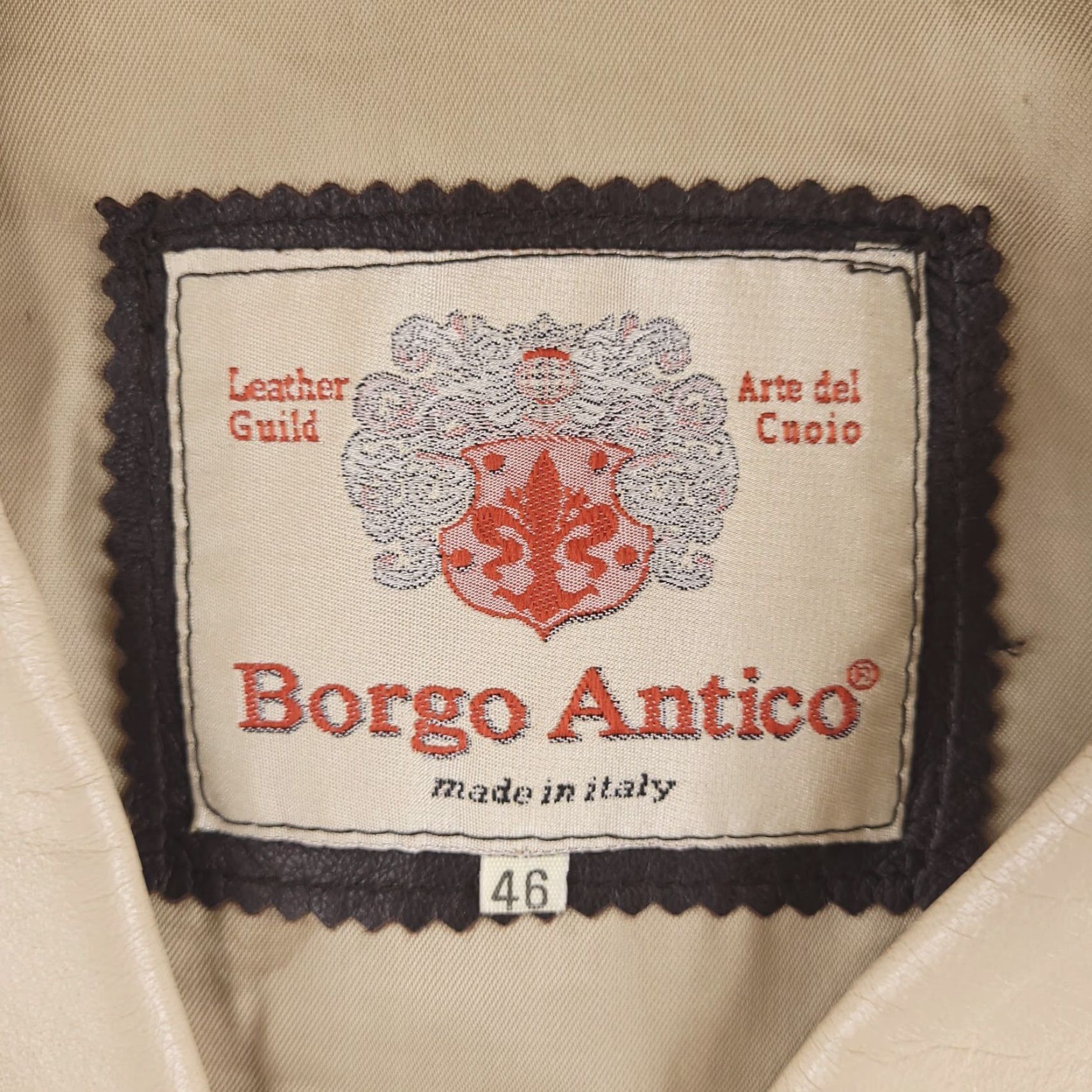 Vintage VINTAGE Borgo Antico Jacket Womens Large Brown Leather EU 46 Made in Italy Zip Retro Size L / US 10 / IT 46 - 5 Thumbnail