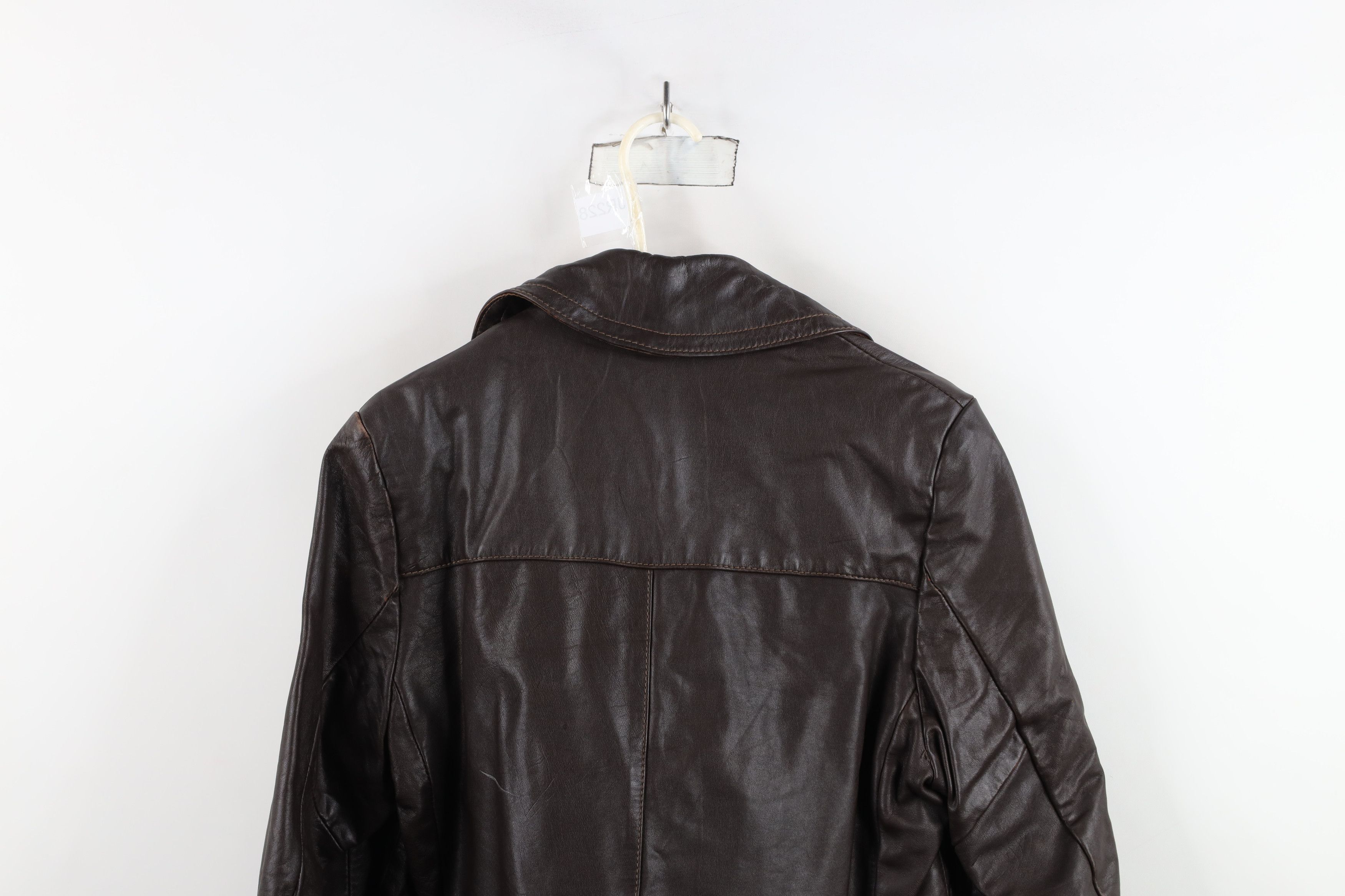 Vintage Vintage 60s 70s Streetwear Leather Full Button Jacket Size US M / EU 48-50 / 2 - 13 Thumbnail