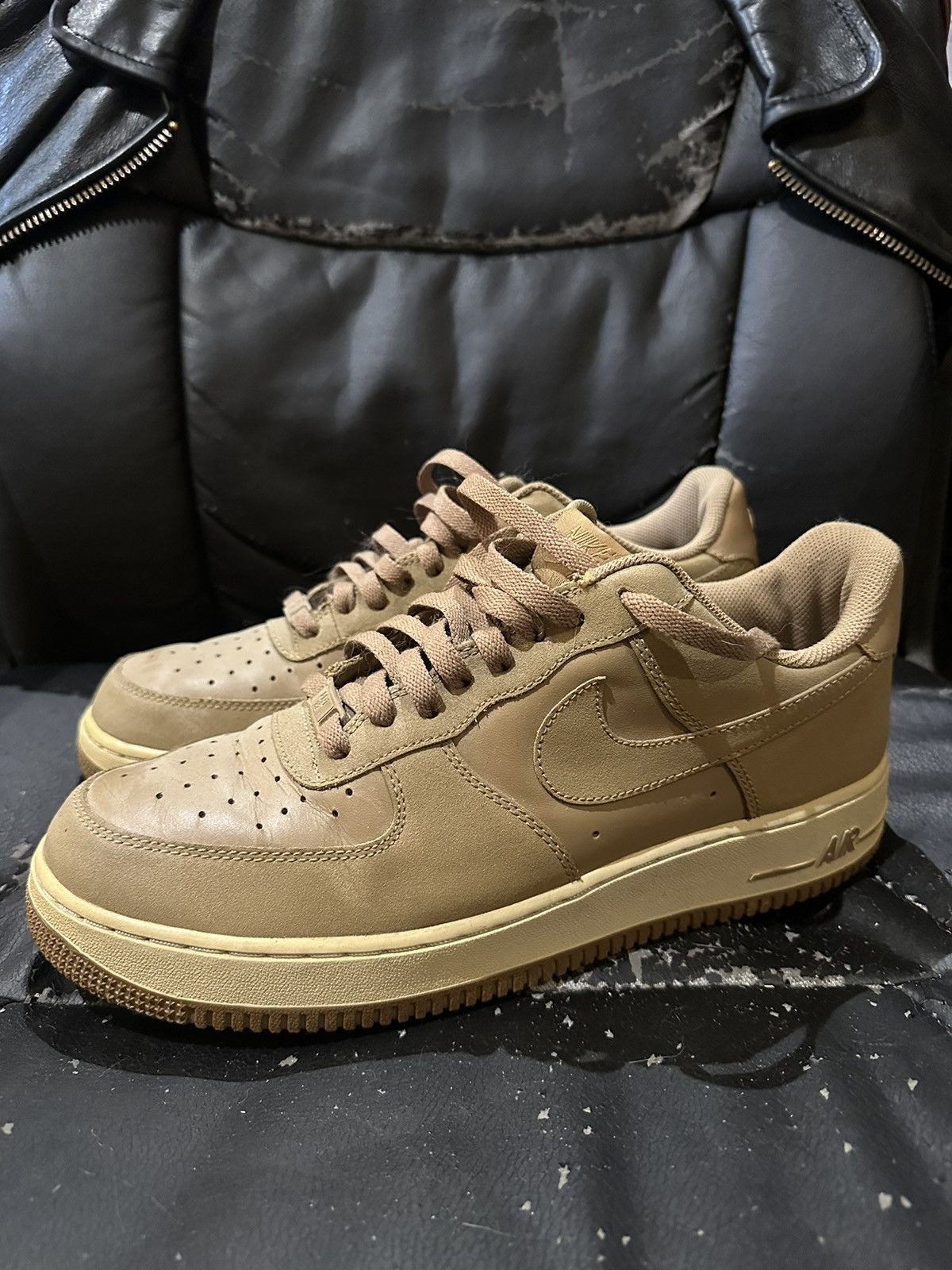 image of Nike 2011 Air Force 1 Low Beechtree Gum Soles Shoes in Brown, Men's