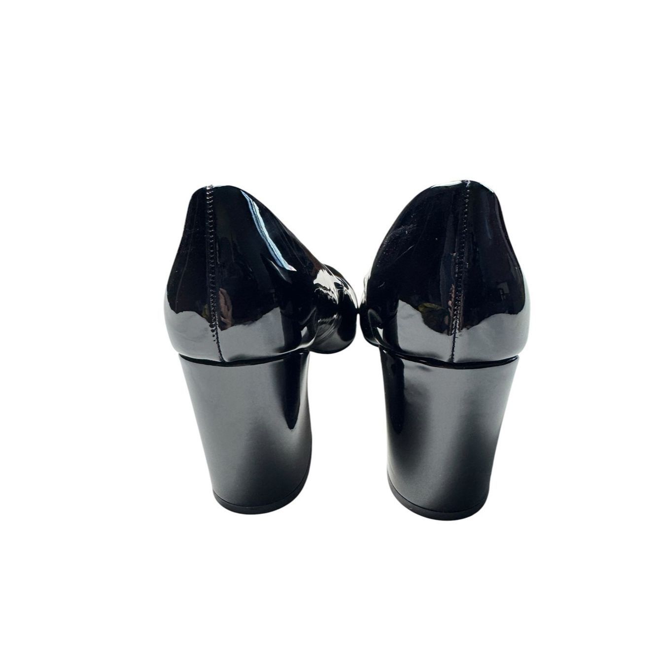 Anne Klein NWT New Anne Klein Graham Block Heeled Black Patent Pump Sh Size US 7 / IT 37 - 5 Thumbnail