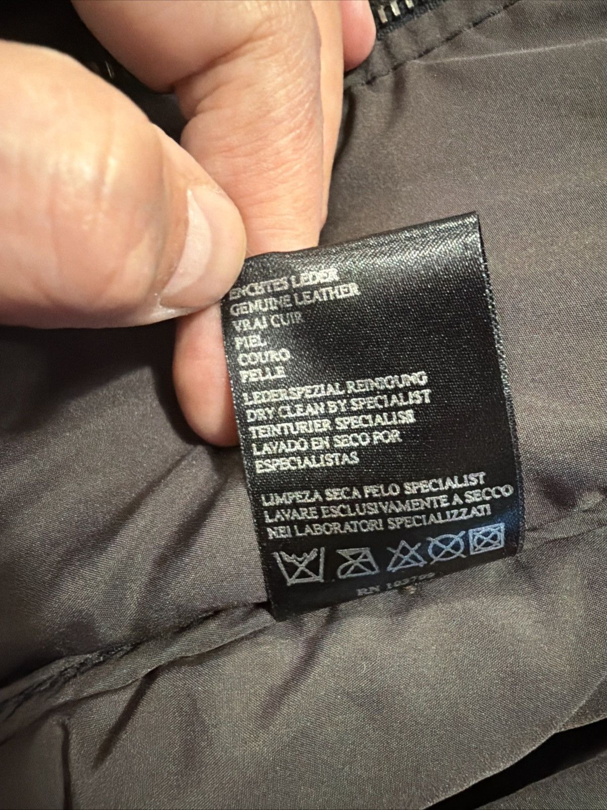 Armani Collezioni Armani Collezioni Men’s Leather Jacket Size 44 m Size US S / EU 44-46 / 1 - 5 Thumbnail