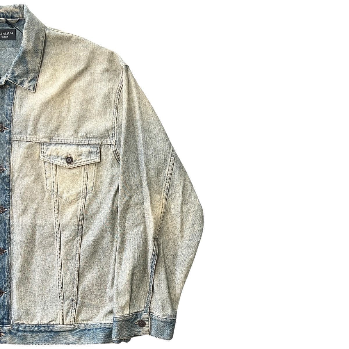 Balenciaga BALENCIAGA 24SS Inside-Out Oversized Organic Denim Jacket Size US L / EU 52-54 / 3 - 4 Thumbnail