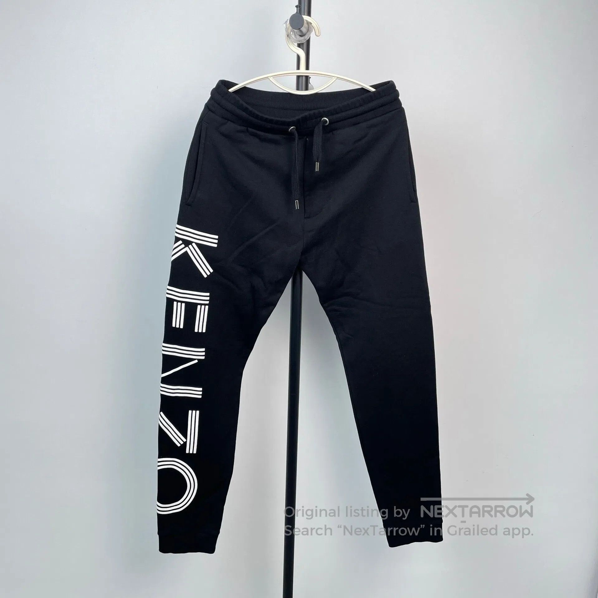 Kenzo KENZO size S Black sweatpants with large logo on the side| Size US 27 - 1 Thumbnail