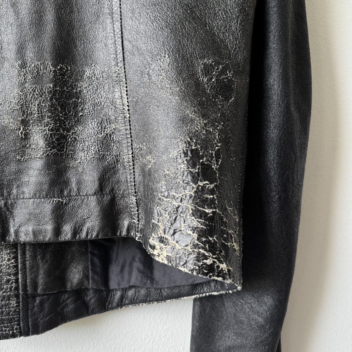 Rick Owens Rick Owens SS09 Gradient Blistered Intarsia Leather Jacket Size US M / EU 48-50 / 2 - 10 Thumbnail